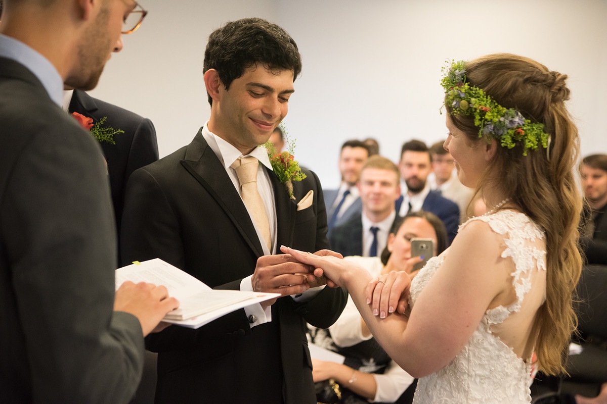 Vows delivered with smiles