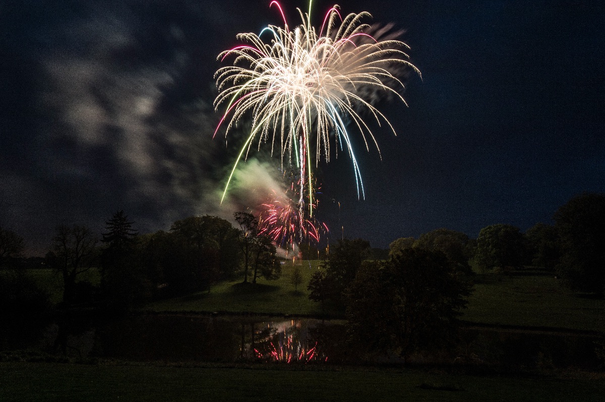 Fireworks at Ripley Castle