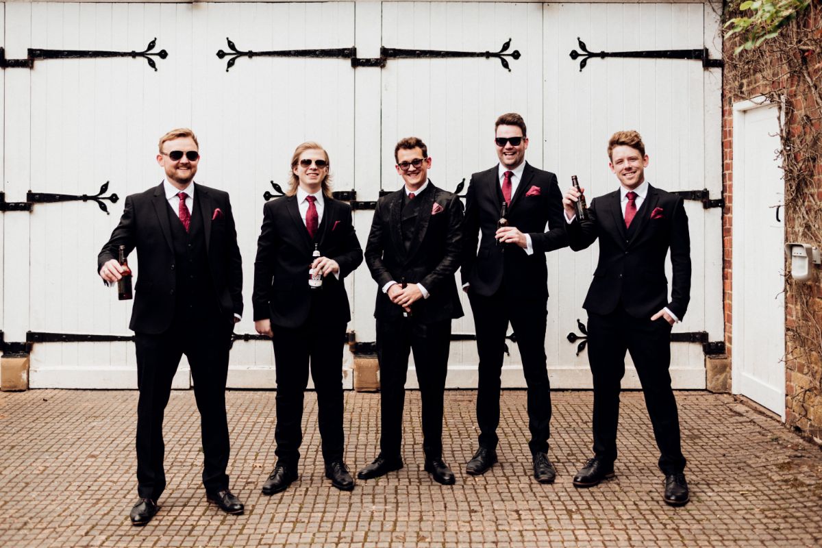 Our Groom and his guys looking dapper 