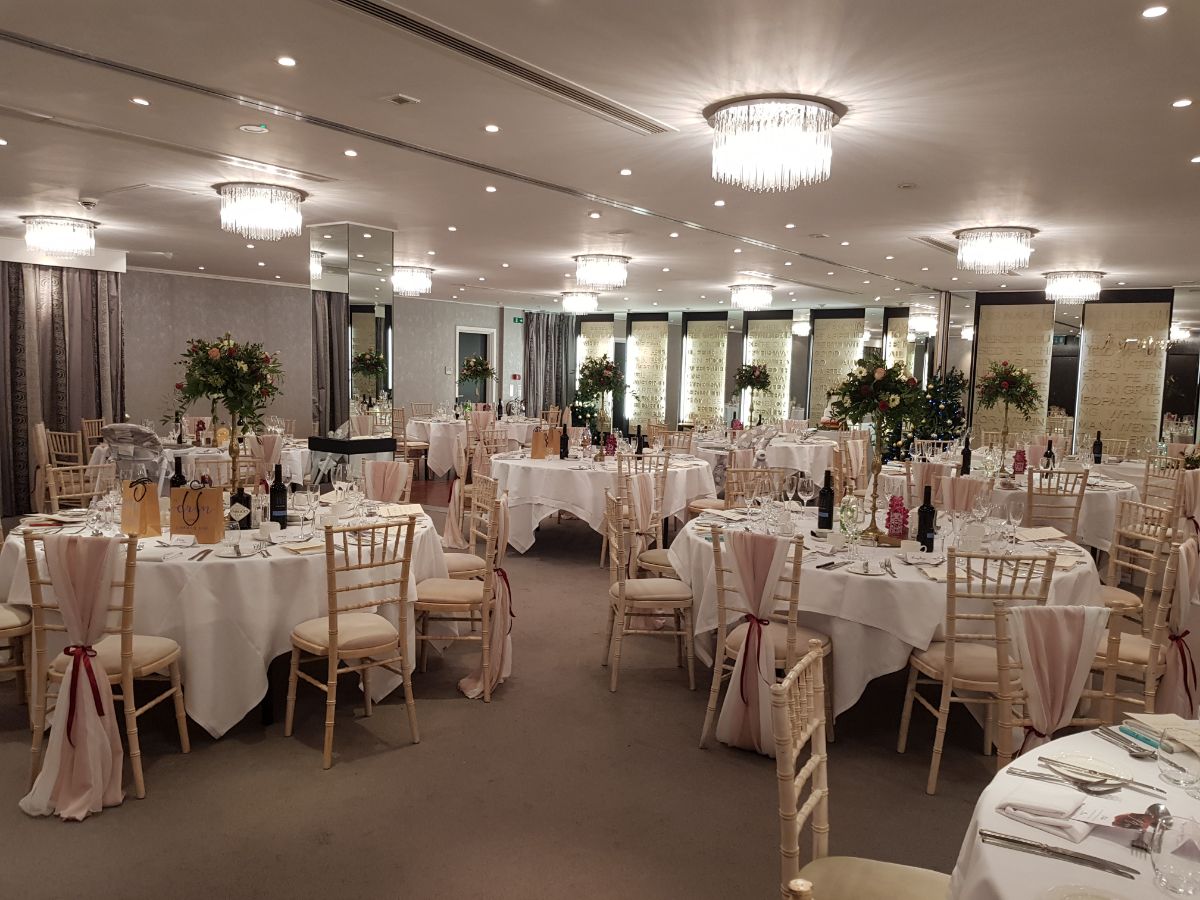 The wedding breakfast room