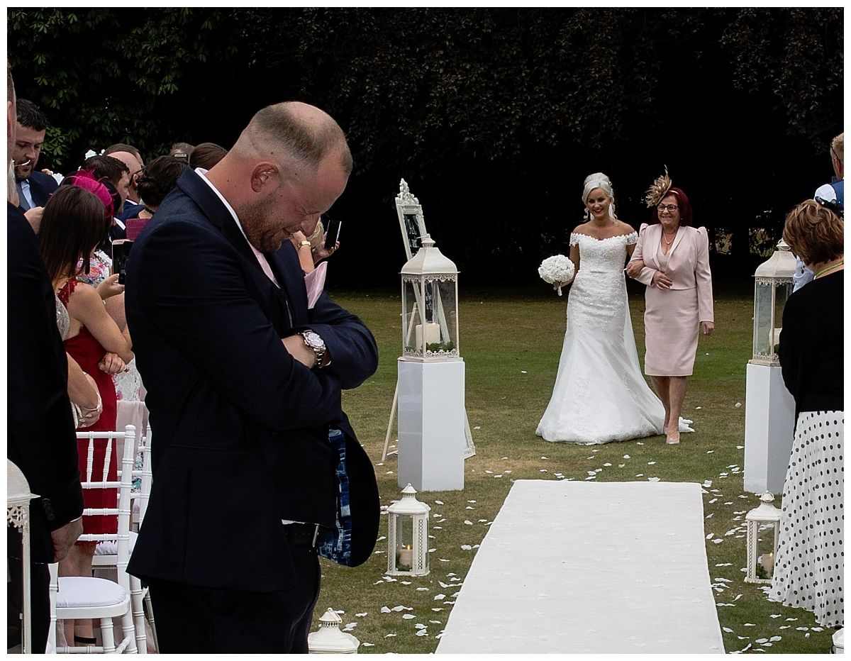 Emotional moments brides arrival