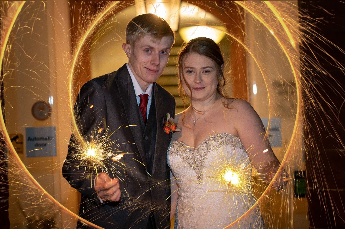 The Happy Couple - the wedding date was also Bonfire night
