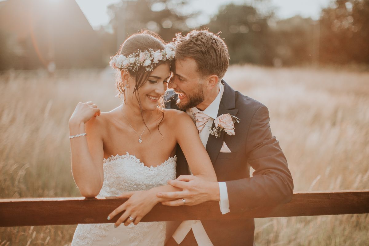 Celebrating their beautiful day at Sheene Mill