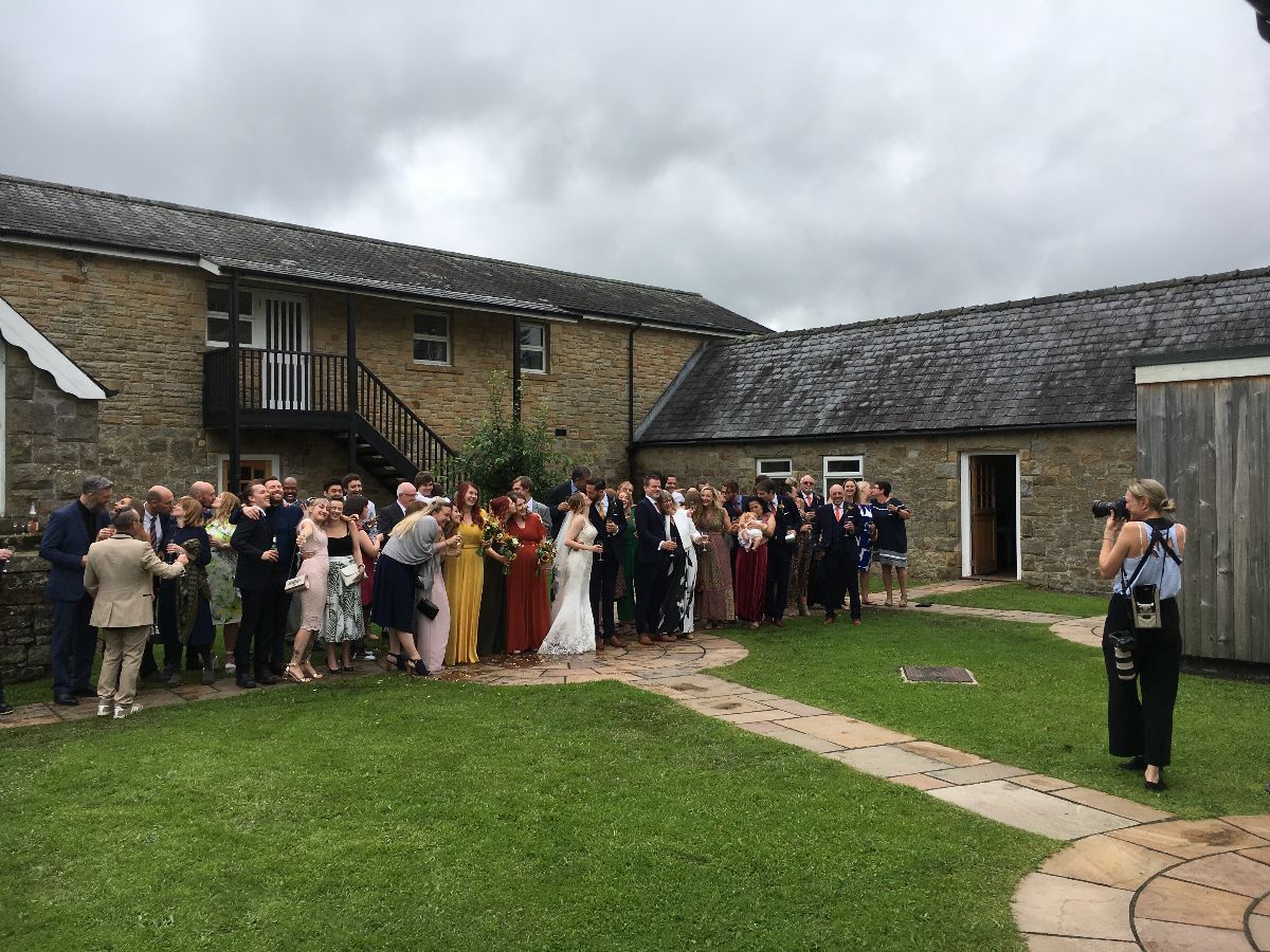 Group photograph in the courtyard