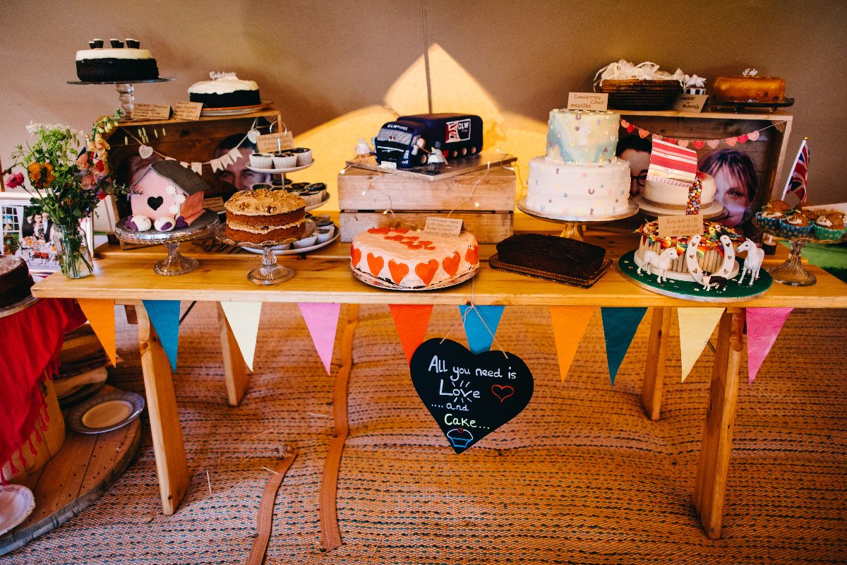 Family bake off! A great way to have lots of cake at your wedding.