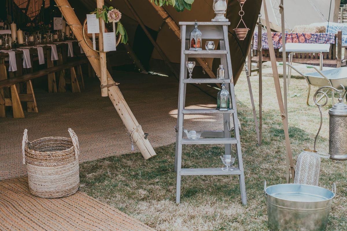 Tipi Entrance decoration details