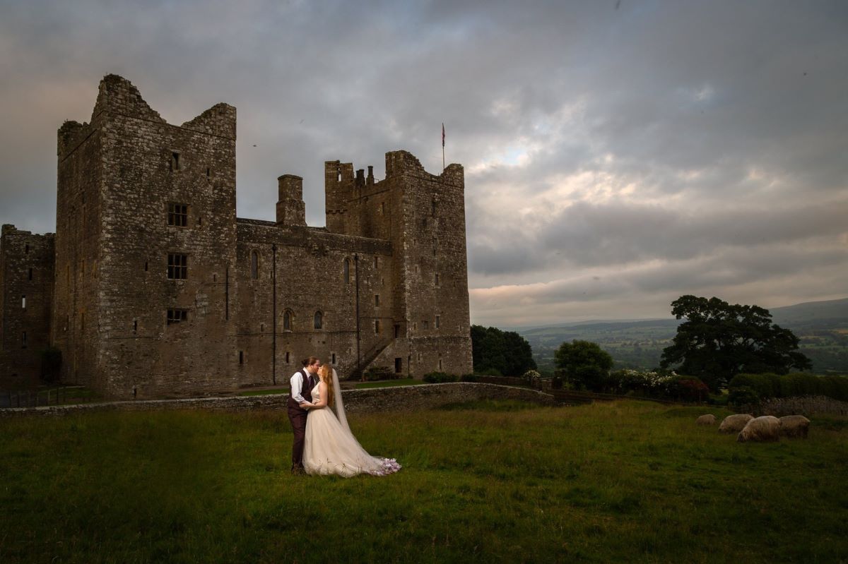 Lily and Piers at Bolton Castle.