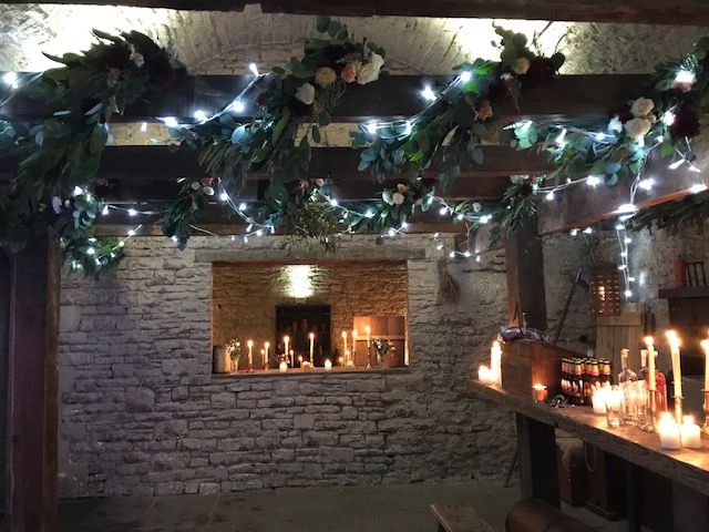 Fairy lights in the Old Kitchen