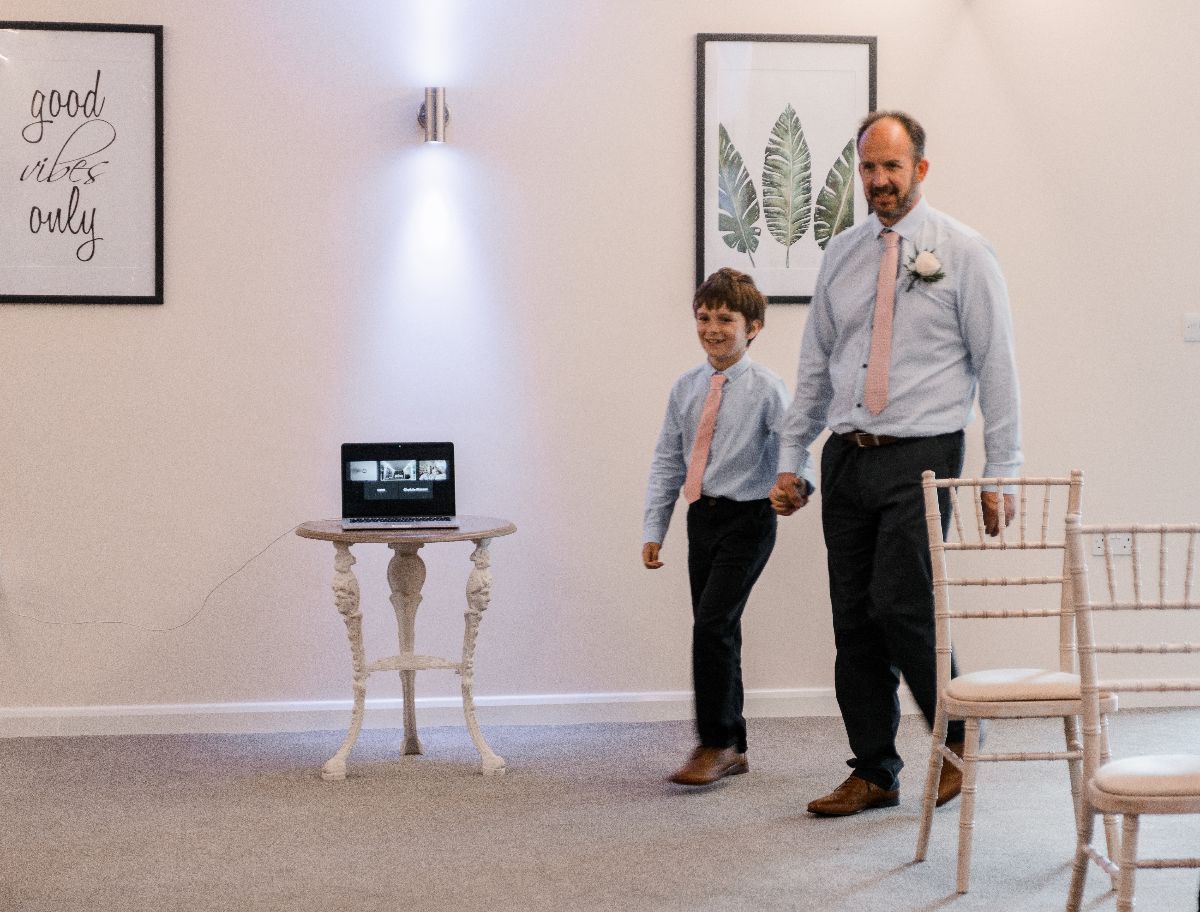 Groom and Best Man make their entrance