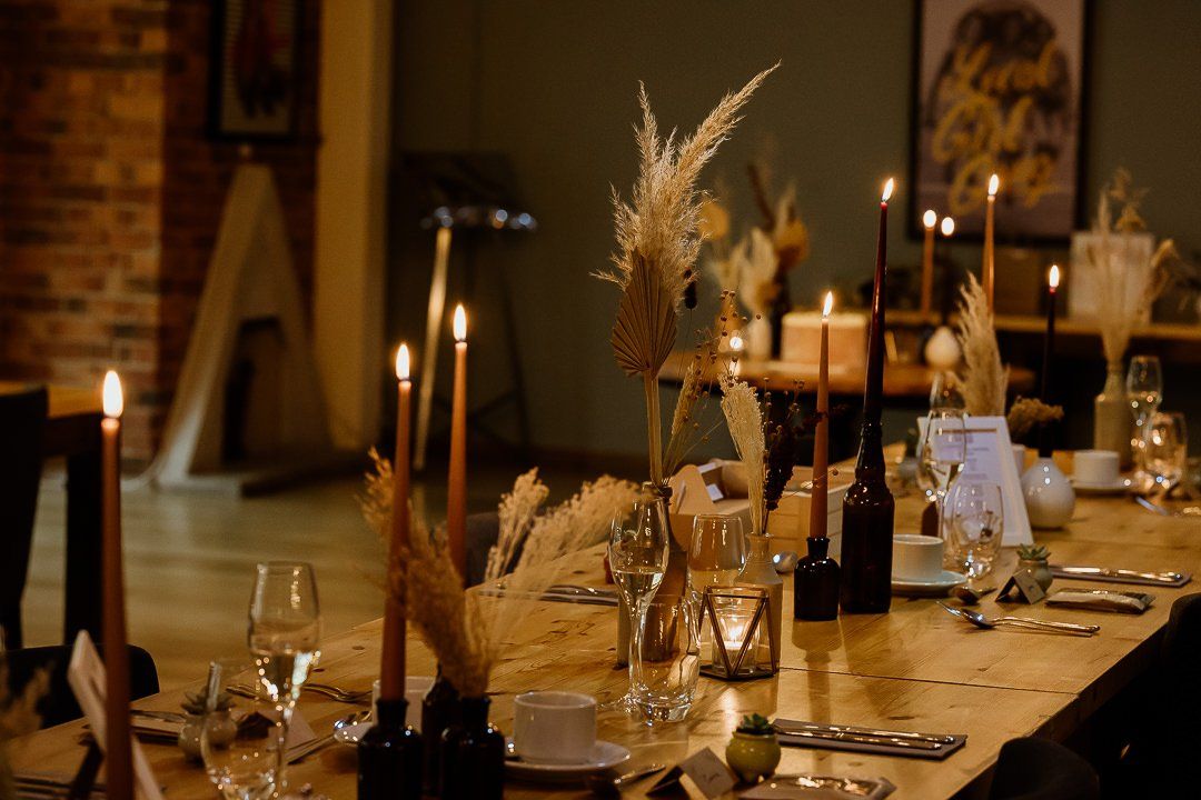 Romantic table settings in artisan