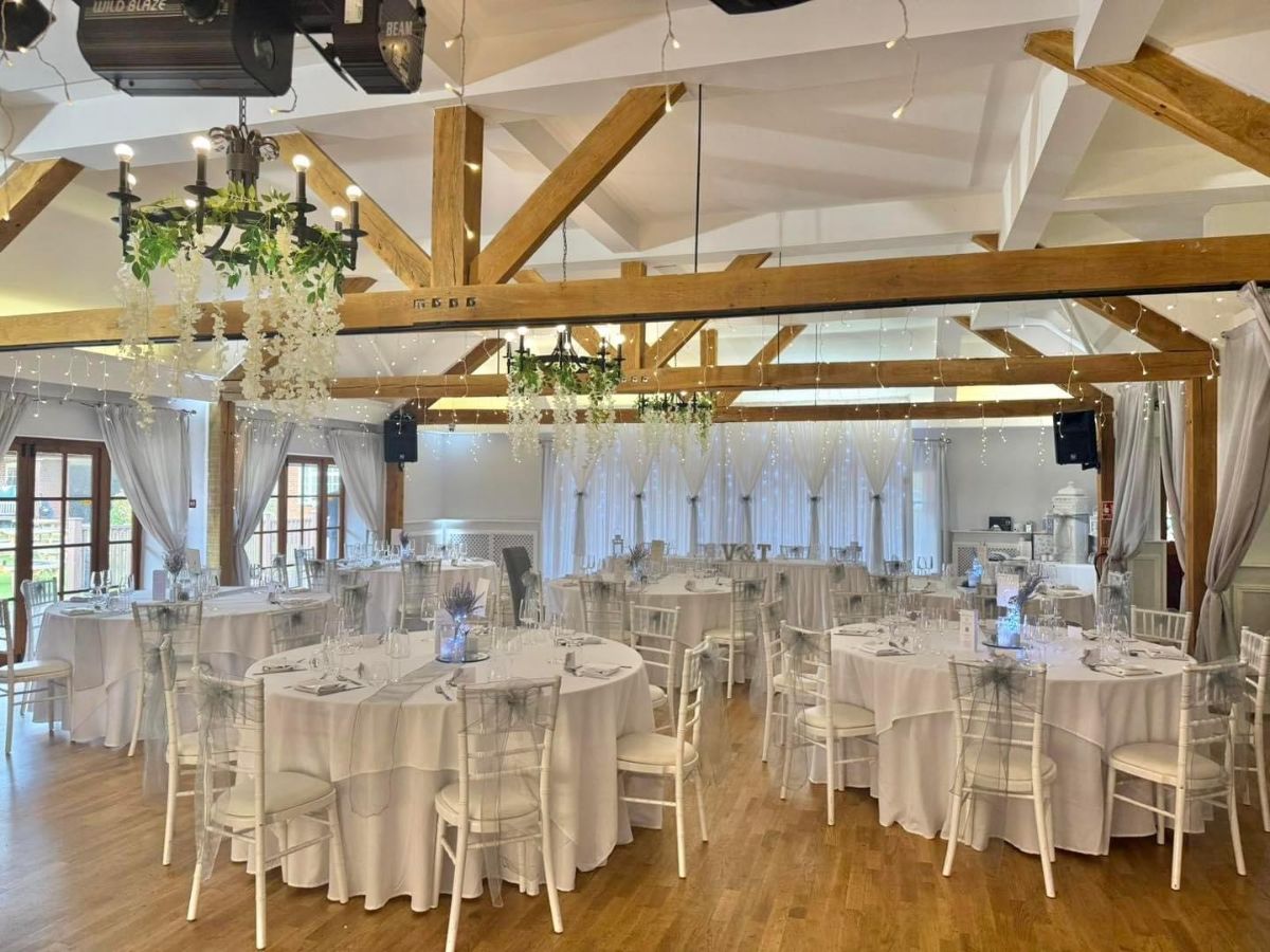 Wedding breakfast set-up