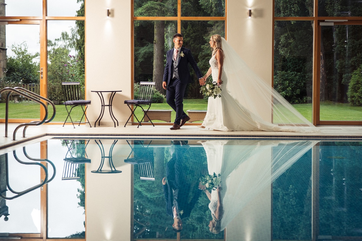 We have so many places for extraordinary wedding photographs - our spa sanctuary being one of them!