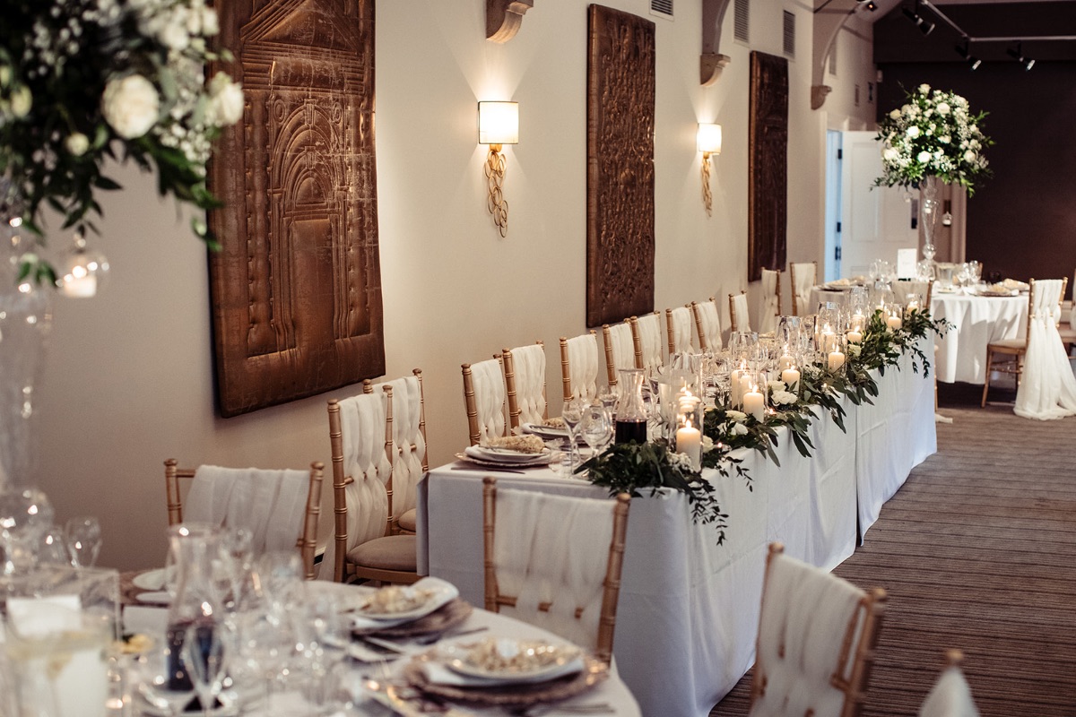 Oozing pure class & elegance in our Wedding breakfast room
