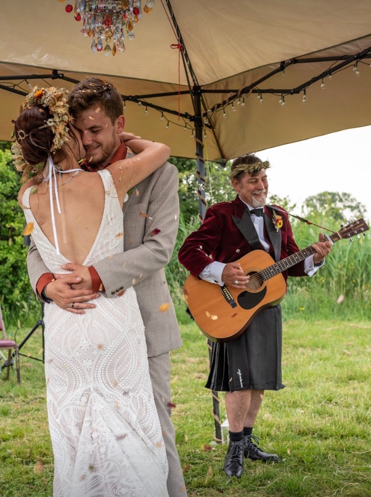 My Dad and his friend played “without question” by Elton John on acoustic. It is in a favourite movie my hubby and I both had as children. Stuart Mole Photography