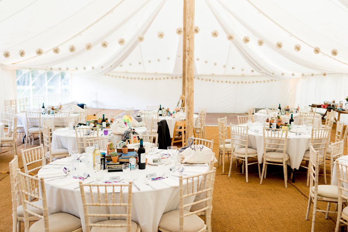 Marquee awaiting the guests