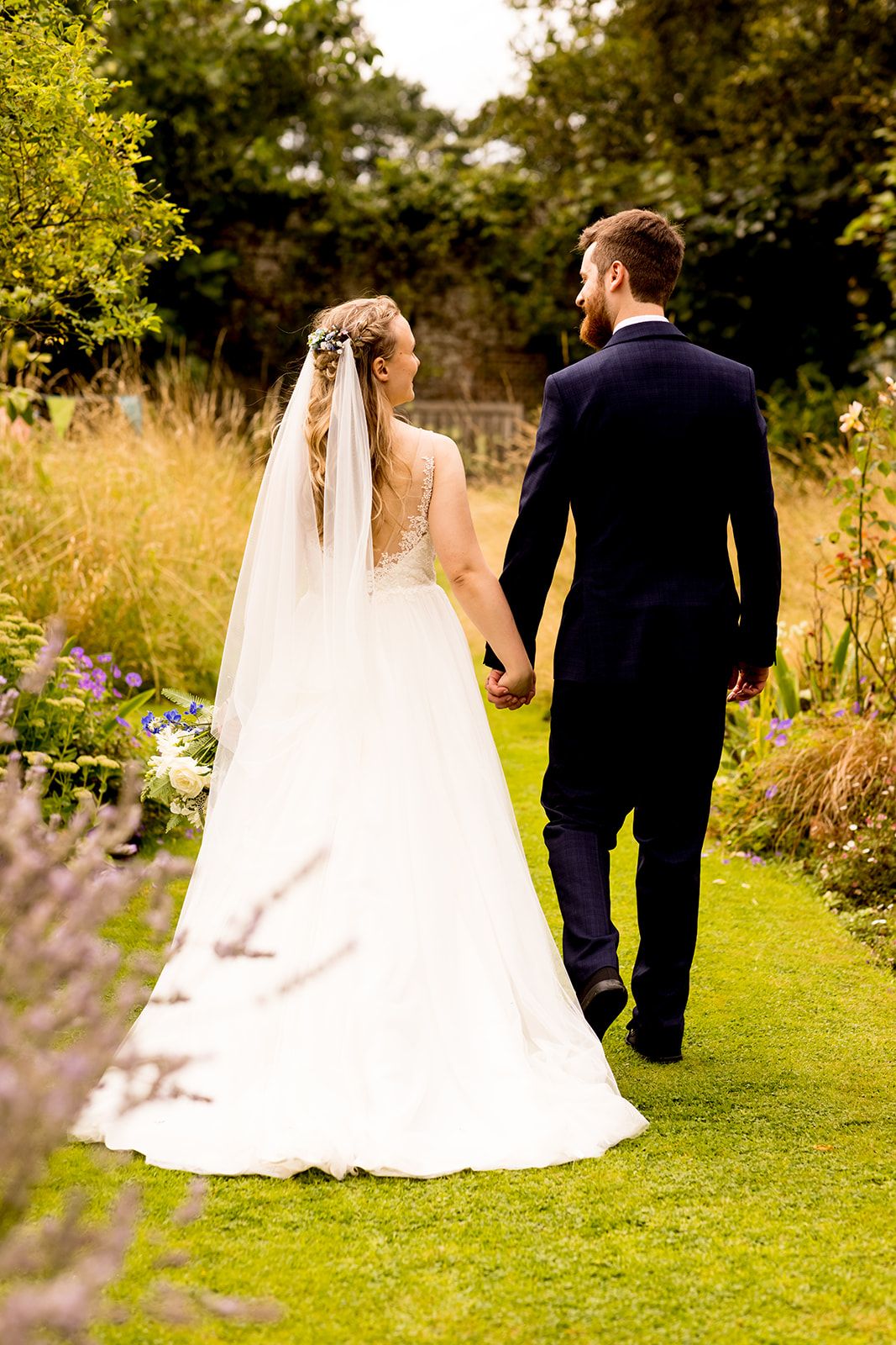 Photographs after the ceremony in the Walled Garden