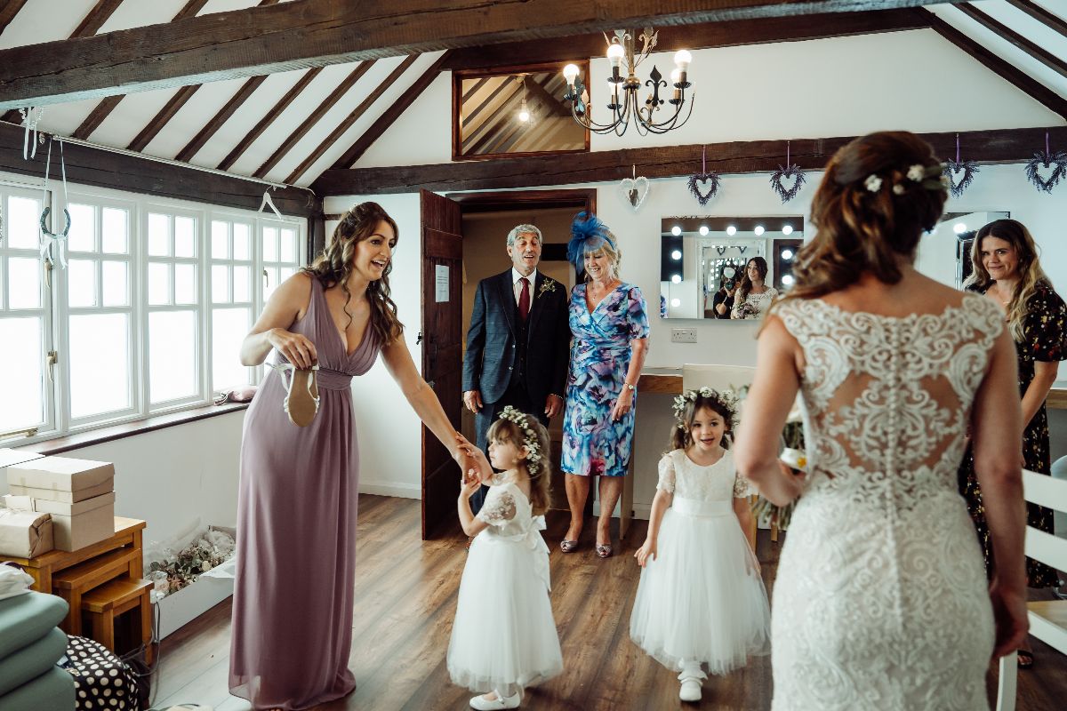 The back of that dress....