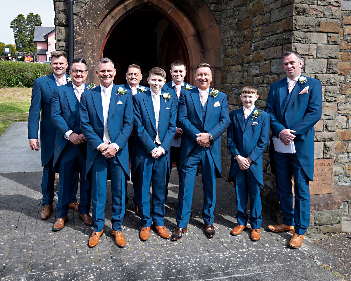 The boys before the arrival of the bride