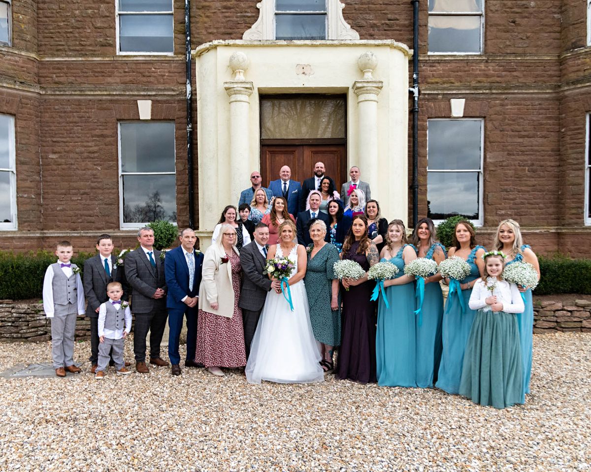 The guests being photographed post ceremony - no hiding allowed