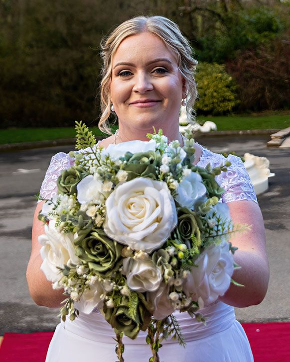 The happy bride