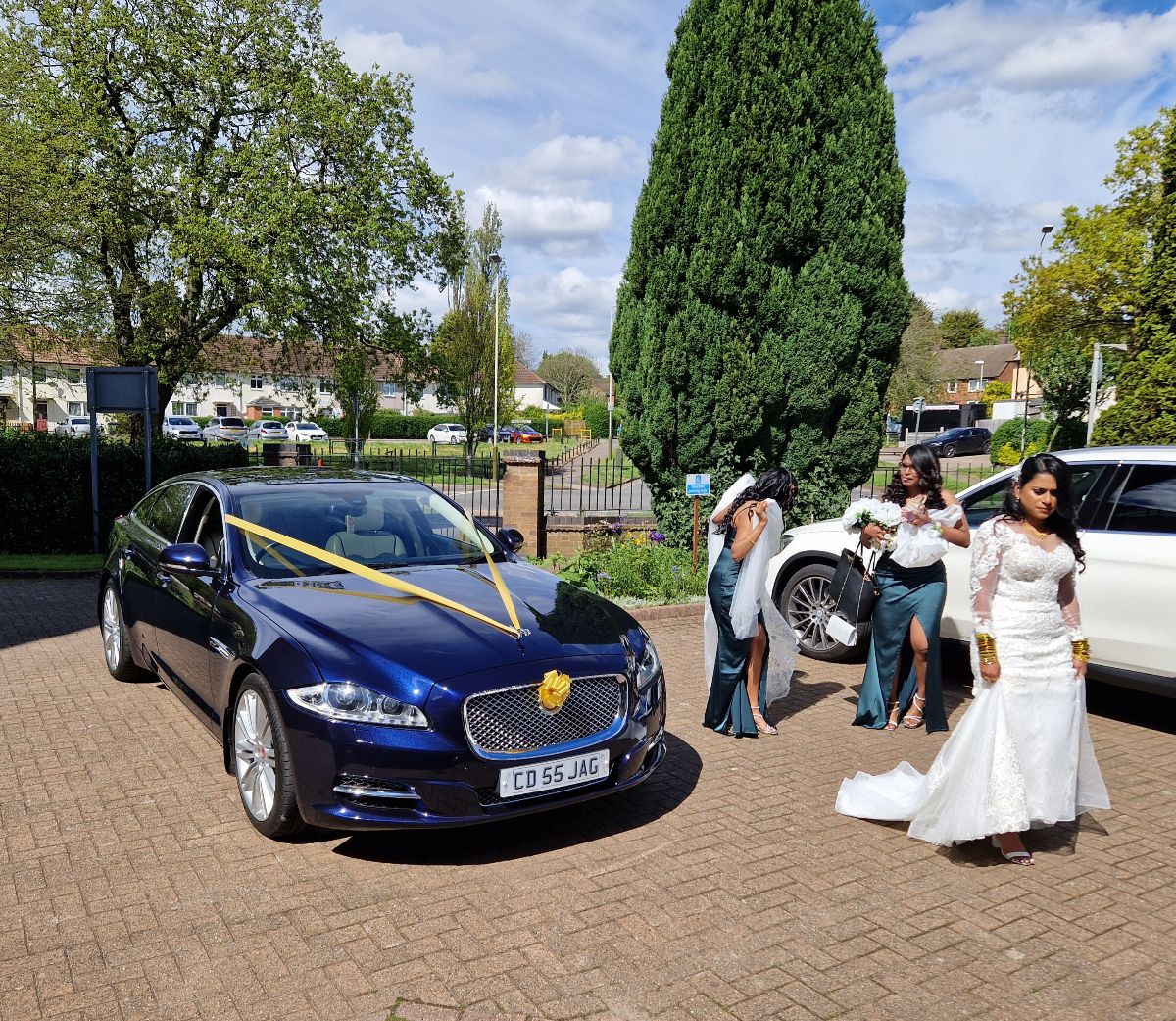 Jaguar wedding car