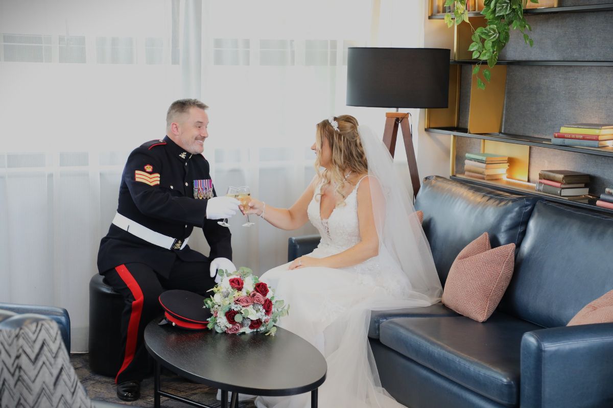 Real Wedding Image for Claire & Chris