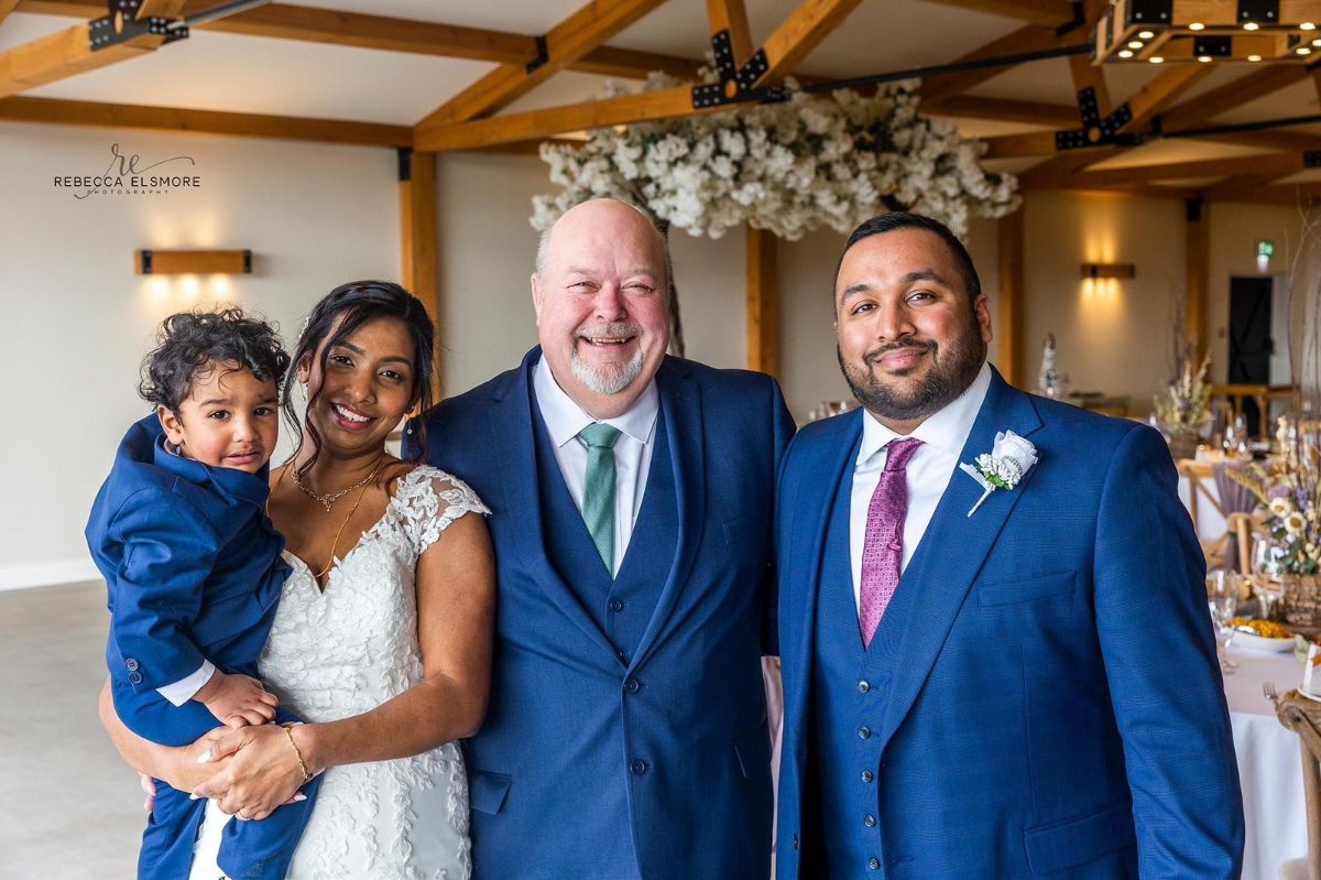 Lovely Bride and Groom