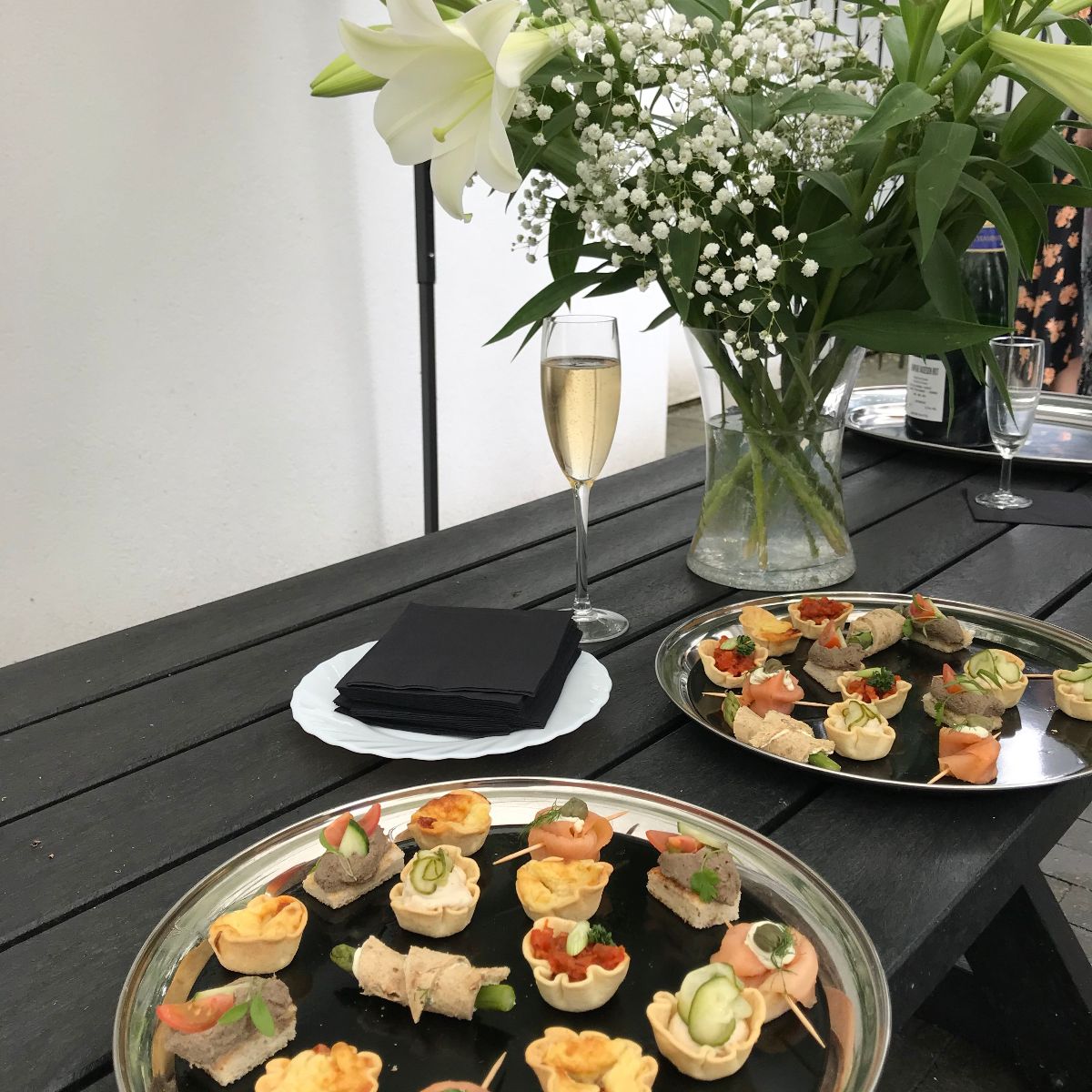 Canapes from our sister company the Lion Art Hotel & Restarant 