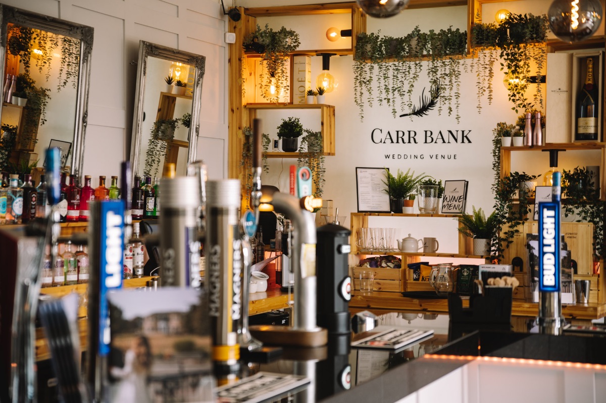 The Carr Bank Bar at Carr Bank Wedding Venue Mansfield Nottinghamshire
