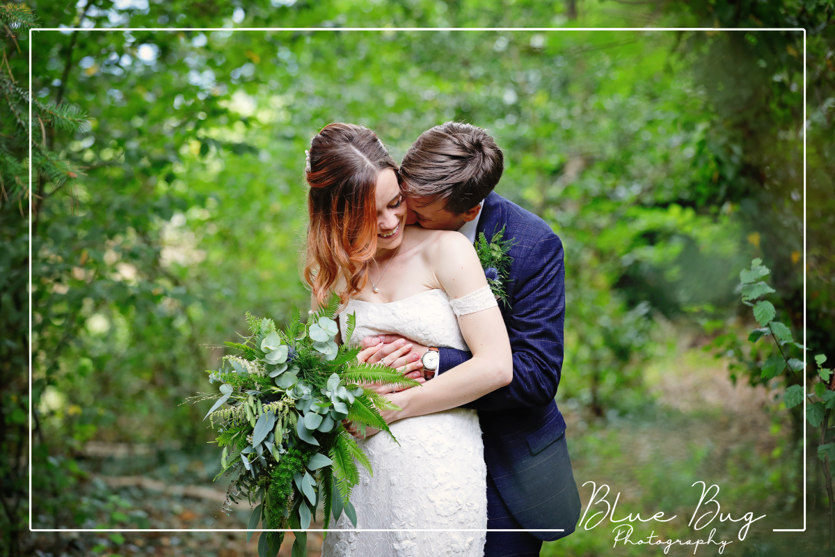 Katie & Tom on their wedding day.