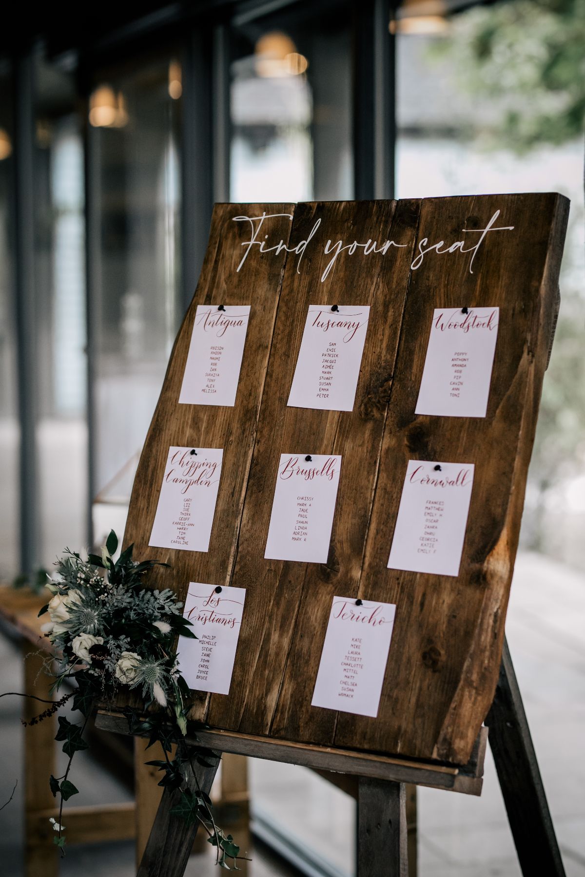 Table plan Lapstone Barn 