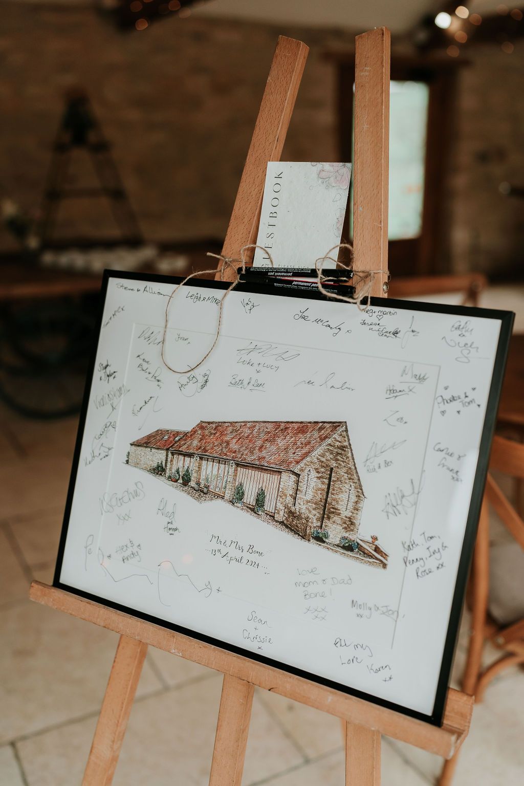 Kingscote Barn Summer pink wedding decor