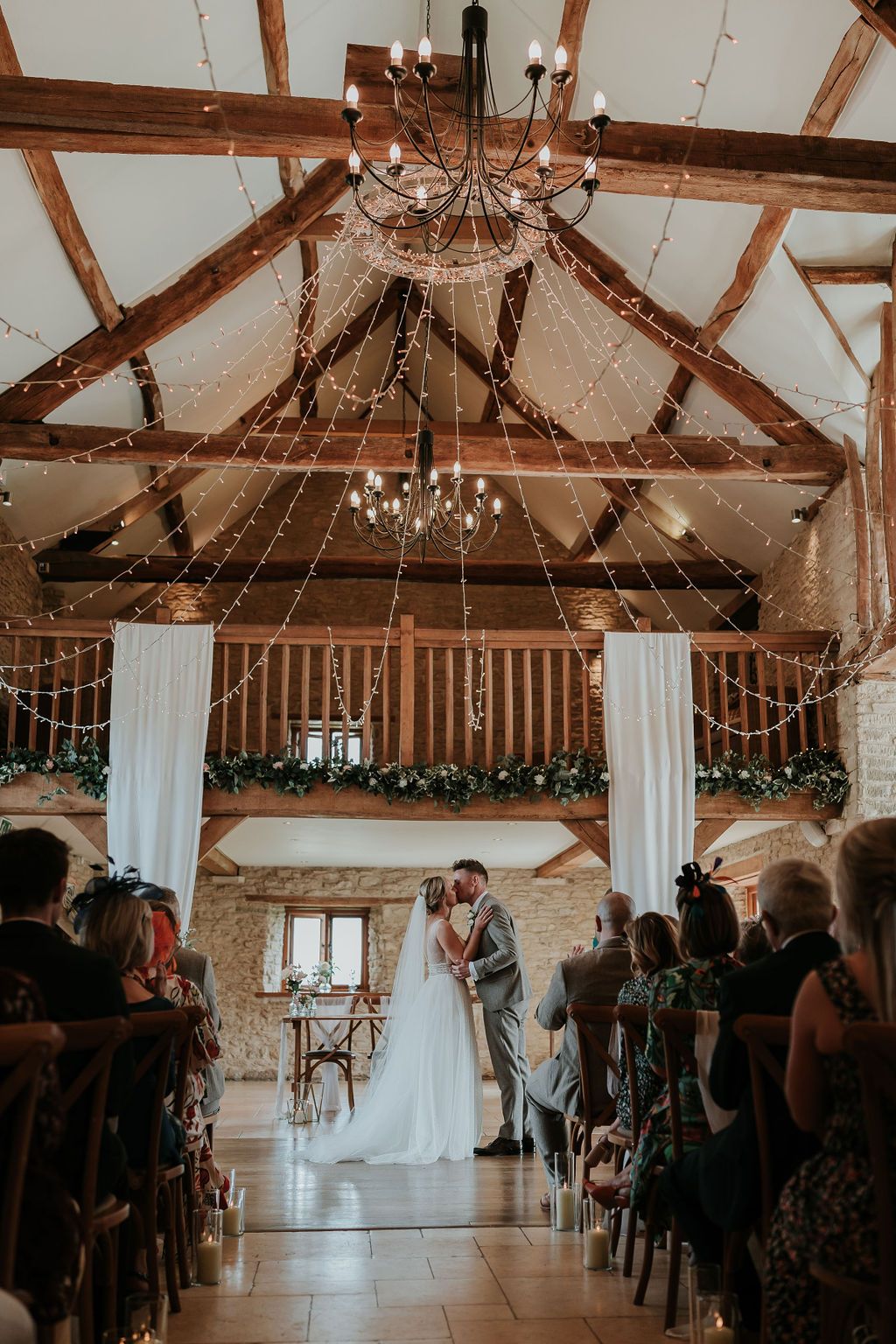 Kingscote Barn Summer pink wedding decor