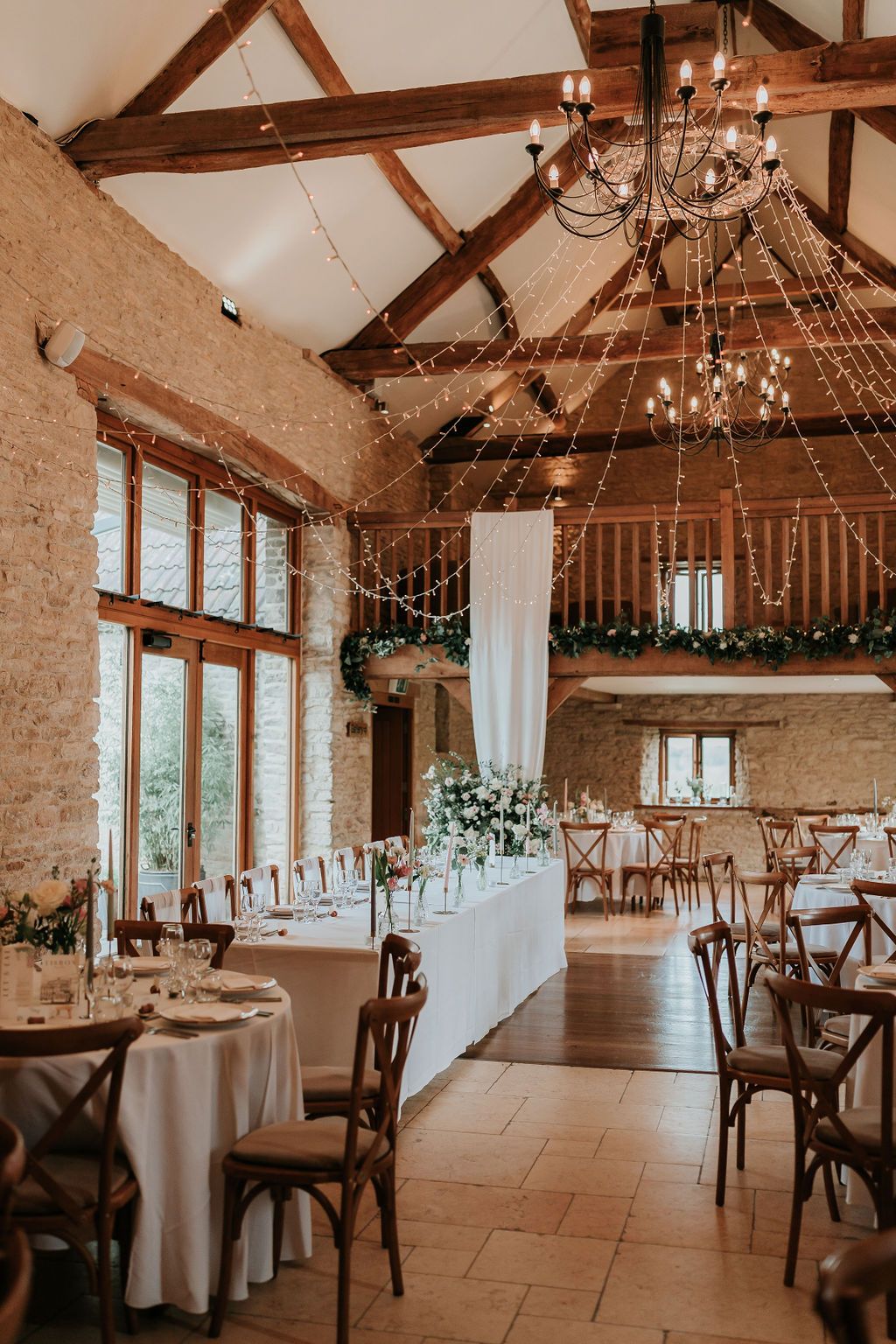 Kingscote Barn Summer pink wedding decor