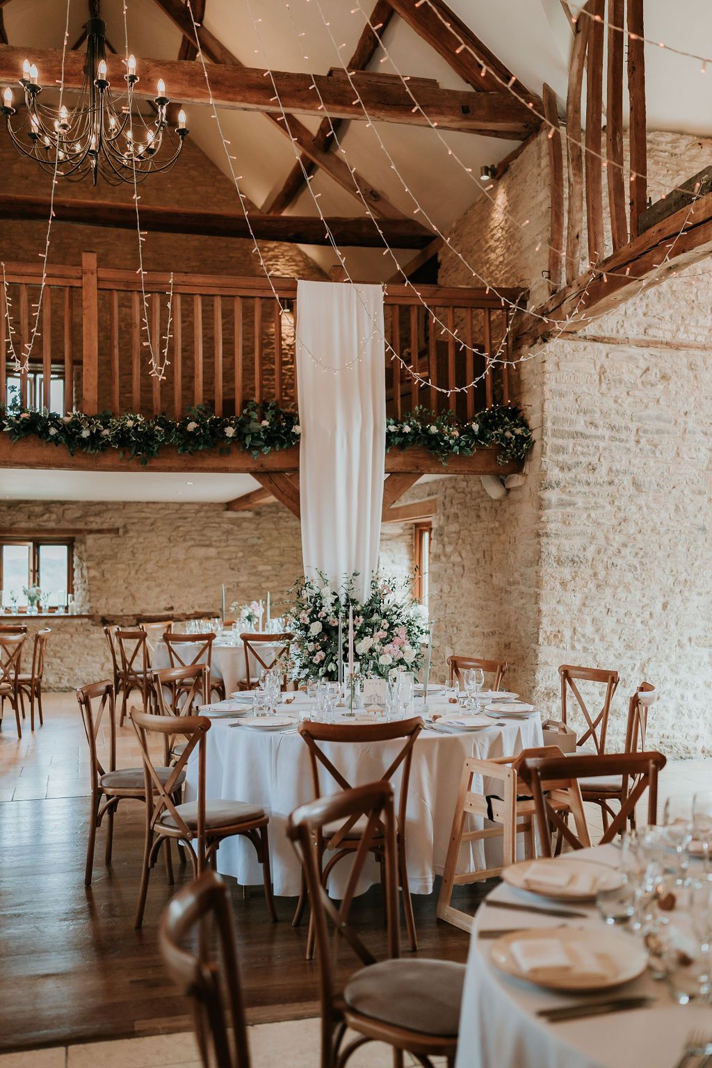 Kingscote Barn Summer pink wedding decor