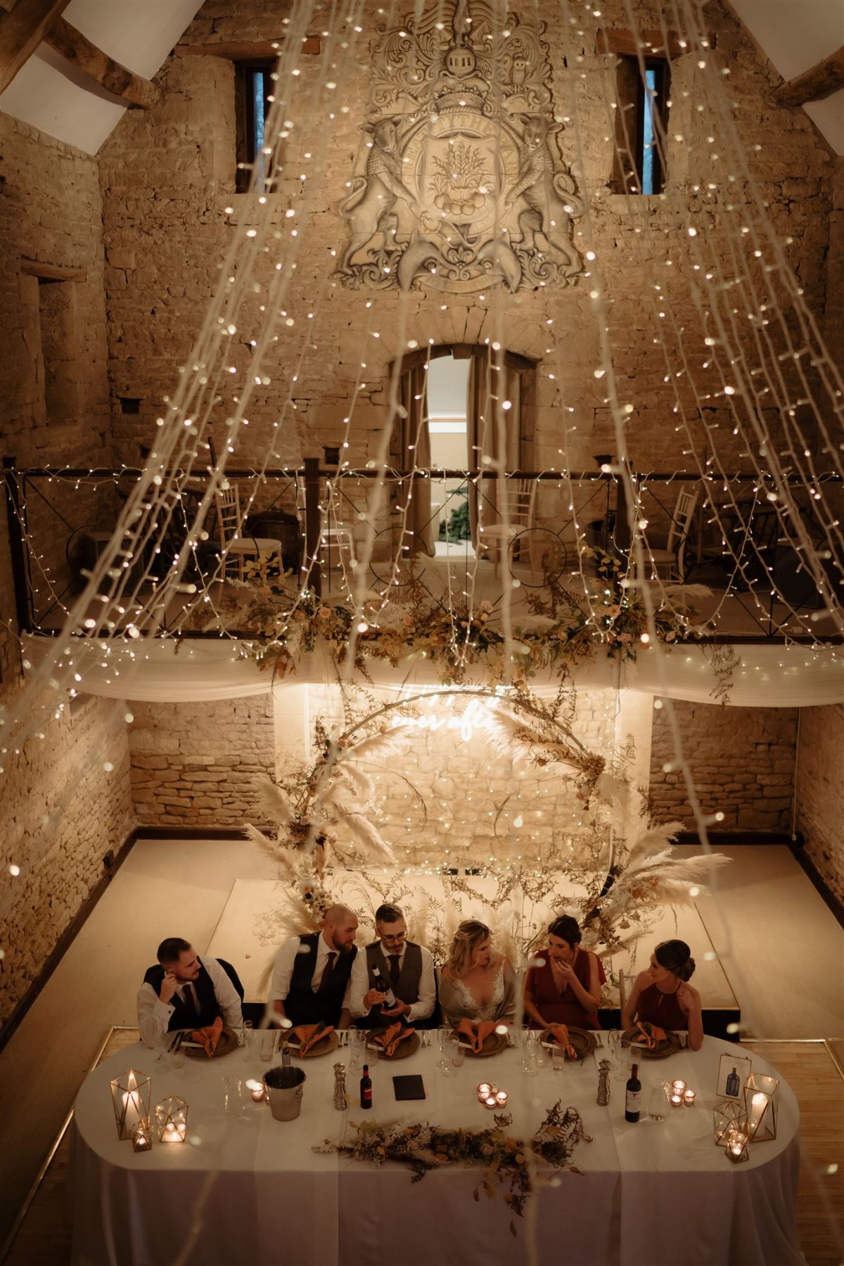 Great Tythe Barn Tetbury Autumn Boho Wedding design 