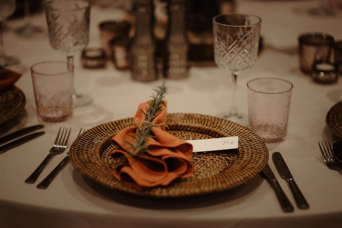 Great Tythe Barn Tetbury Autumn Boho Wedding design 