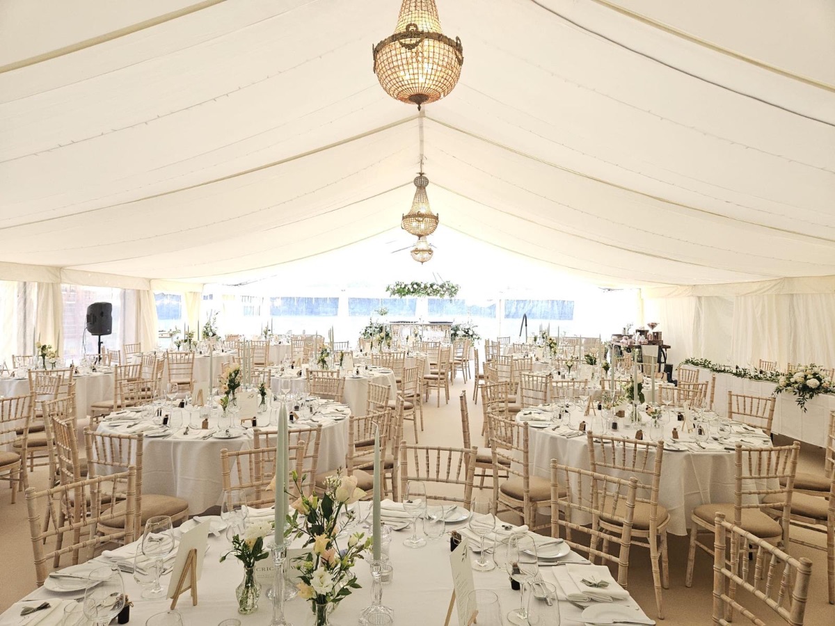 Racing stable marquee wedding 