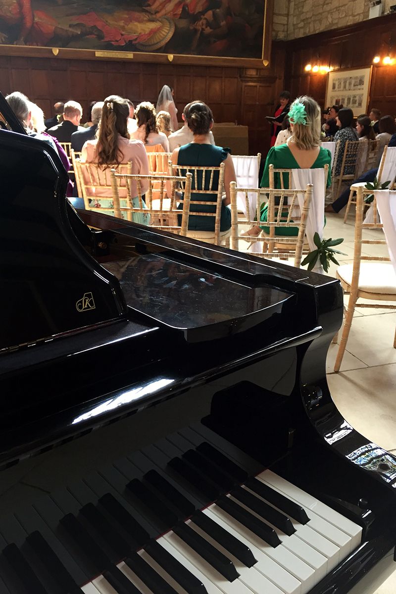 View from the grand piano.