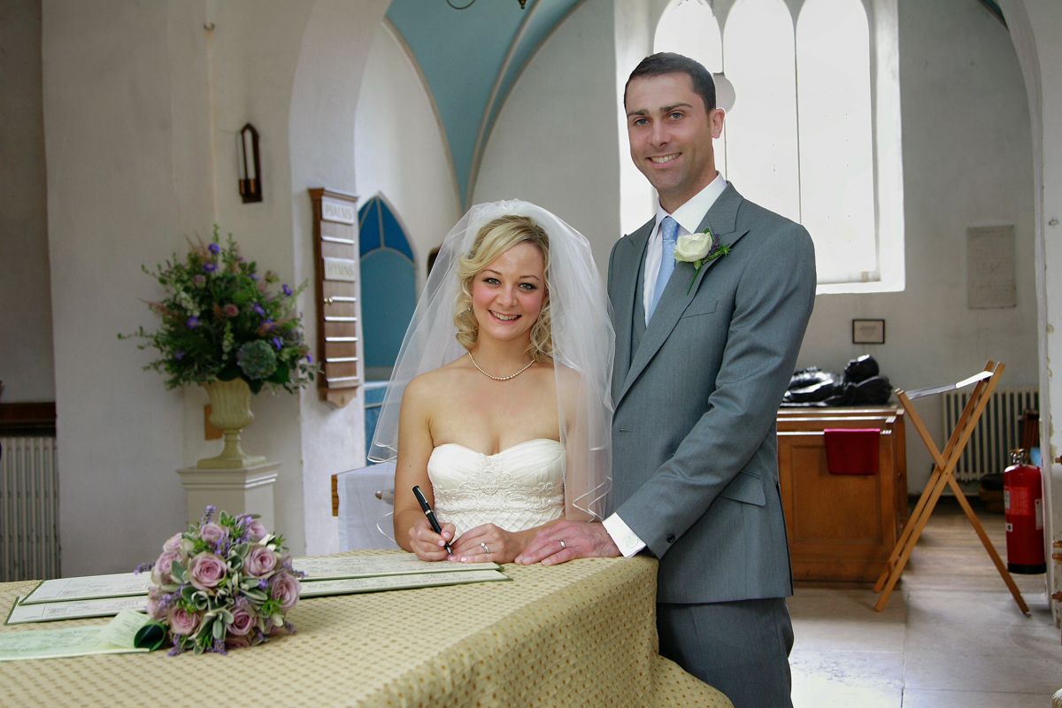 Most of the ceremony is over now so you can see the relaxation in the smiles.