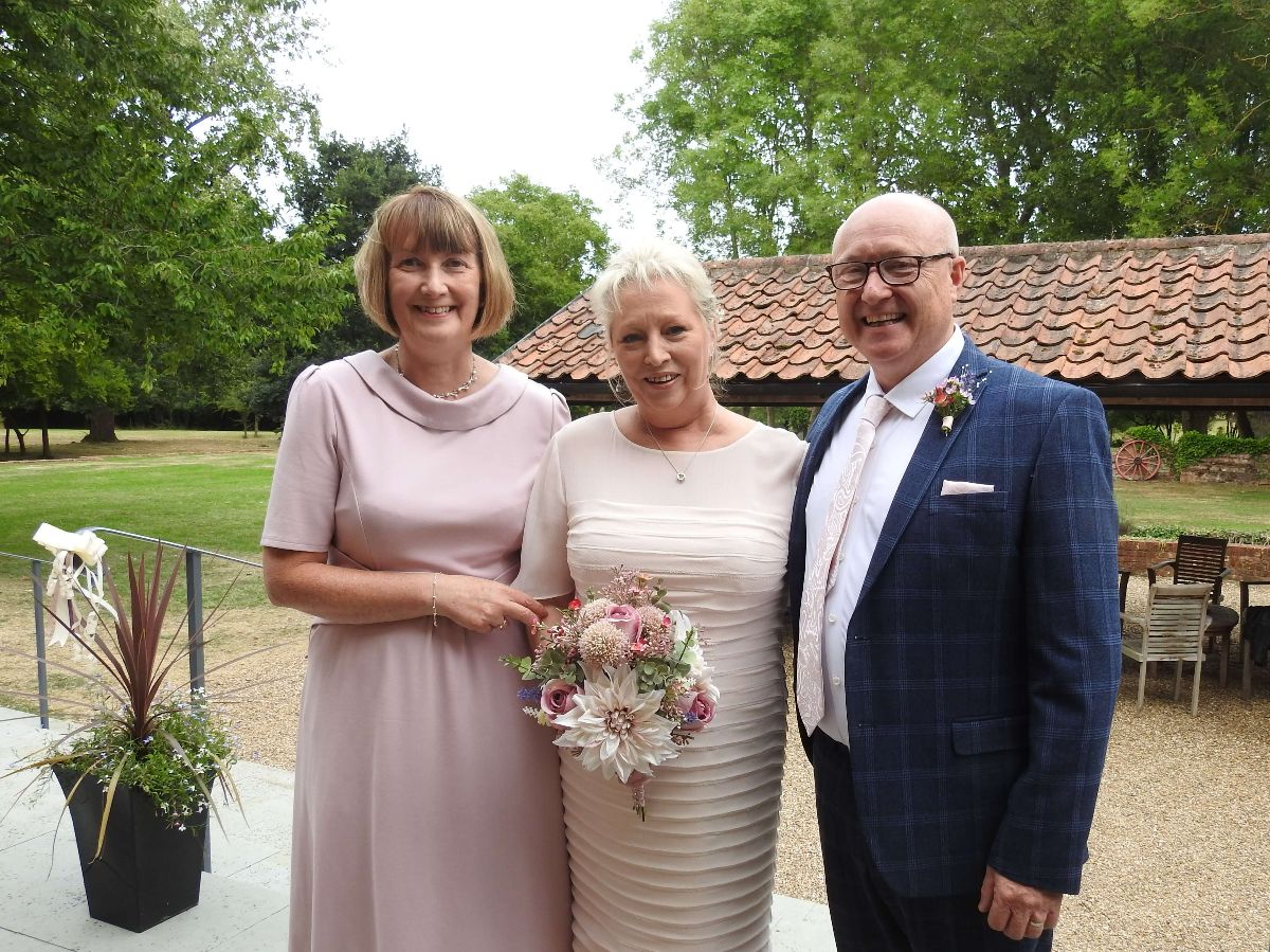 Jackie , James and Carol the Celebrant 