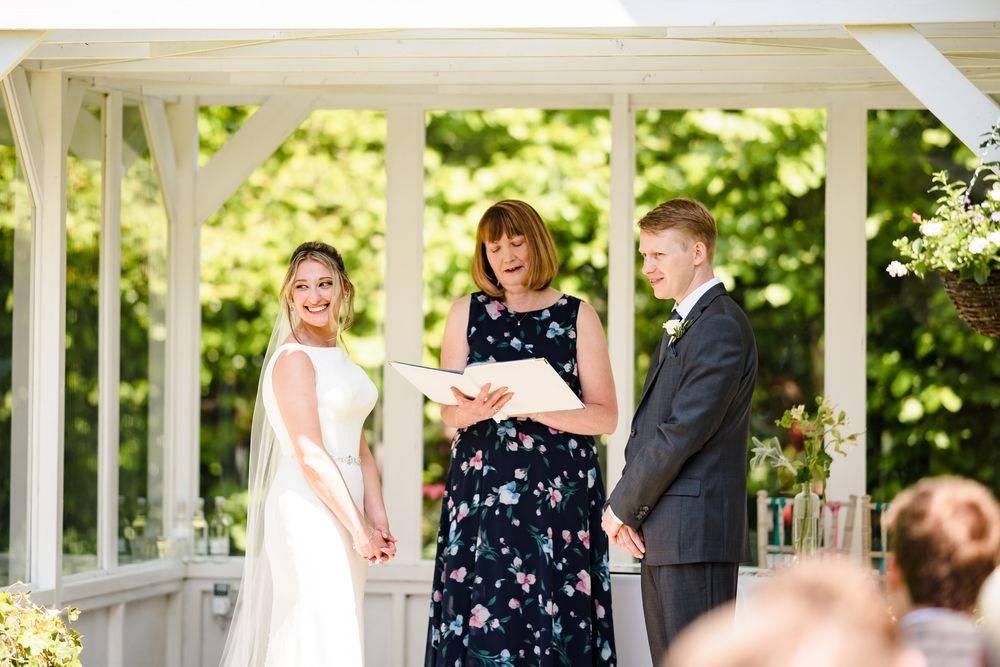 A beautiful ceremony on a spring day 