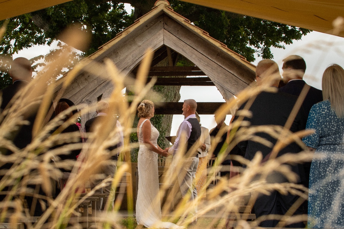 The legal ceremony in the beautiful folly at Old Oak Farm 