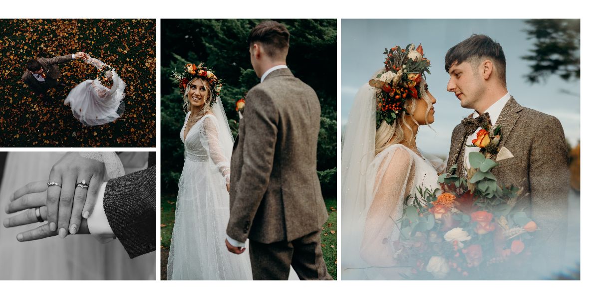Bride and groom portraits