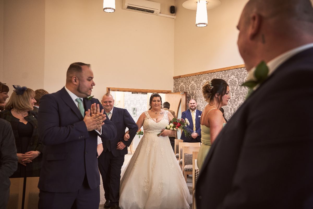 Walking down the aisle with my dad