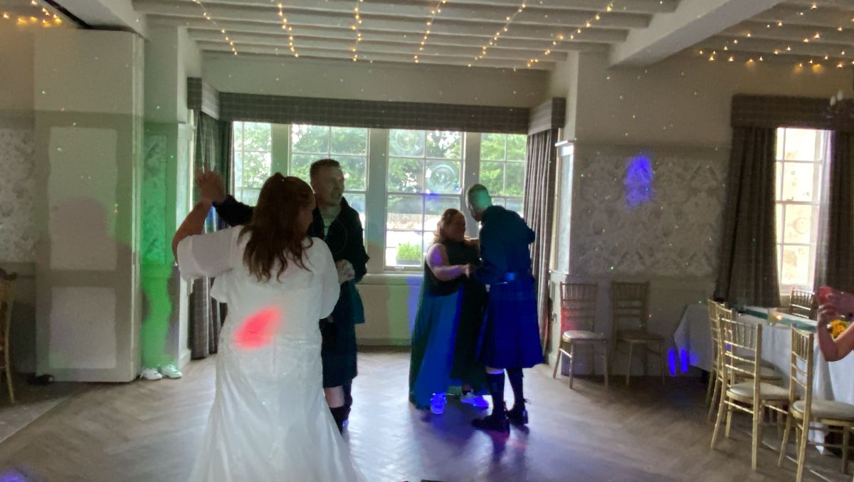 Donna and Andy Wedding at the stairs arms hotel with Mobile Sounds Wedding Disco 2022