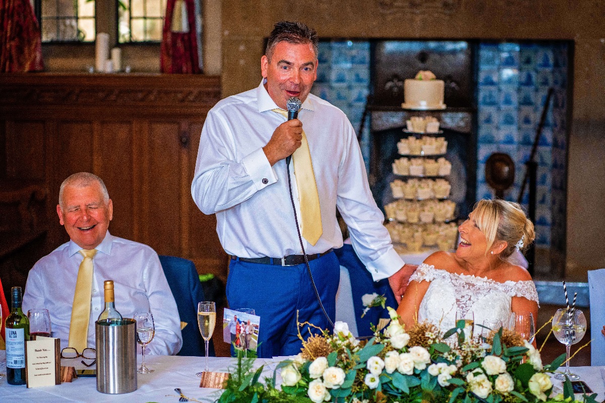 Wedding breakfast and speeches in the Great Hall. 
