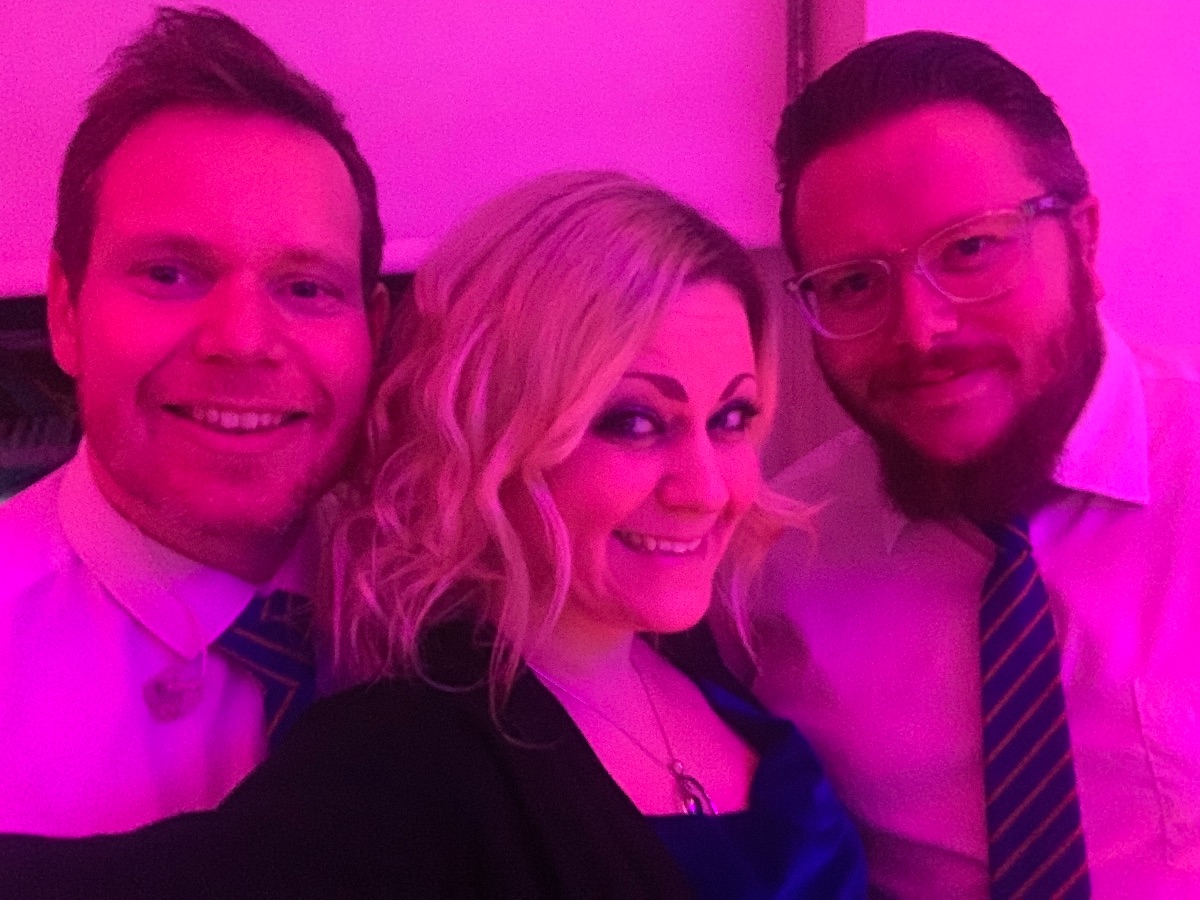 Dom, Tracy & Ben - yet another selfie!