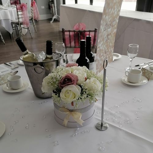 Hat Box Centrepieces