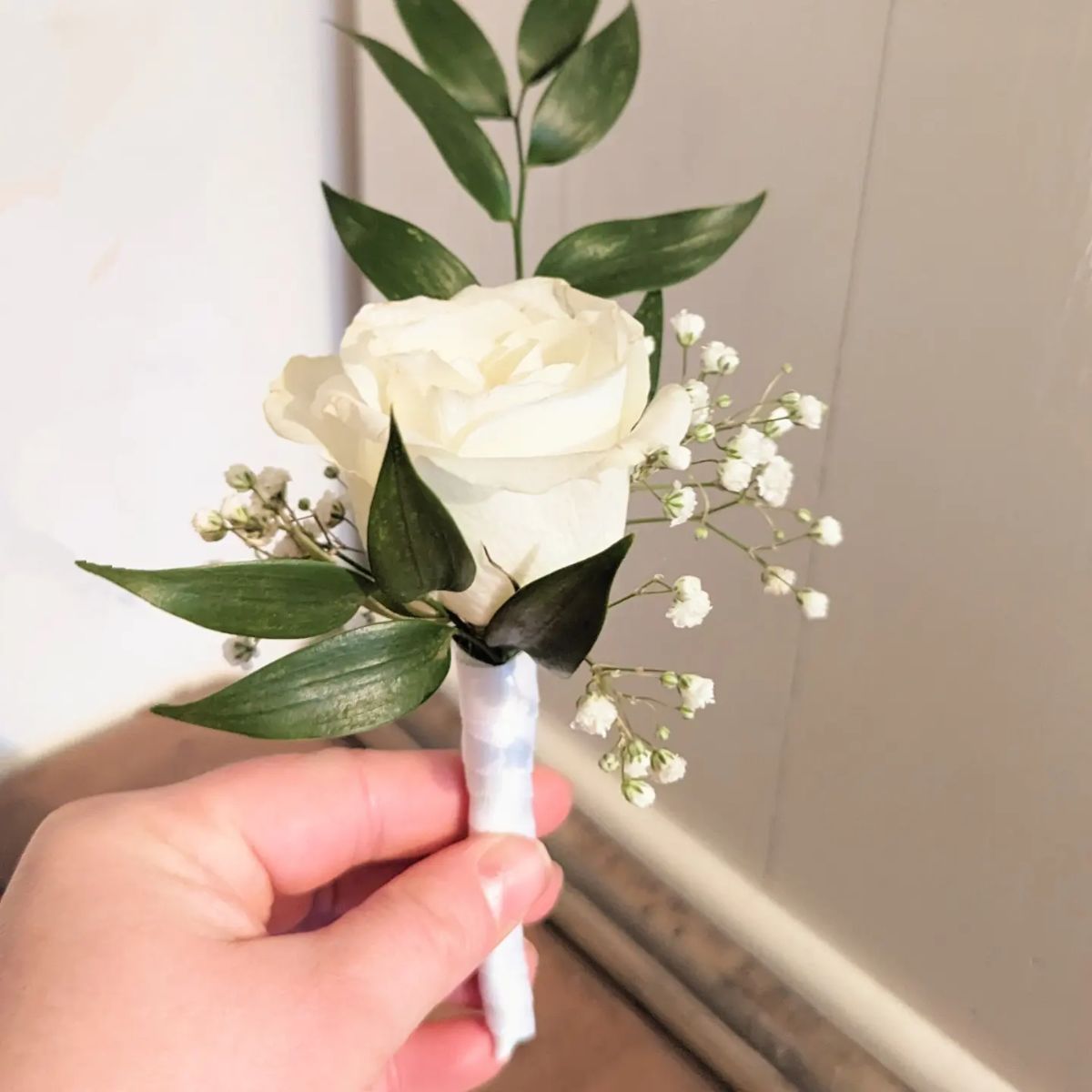 White Rose Buttonhole